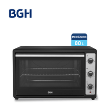 Horno Eléctrico BGH BHE80M25I – 80 L, 2.200 W, Convección + Grill, Negro