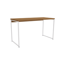 Mesa de Escritorio Kappesberg LI003 – 136 cm Blanca/Canela