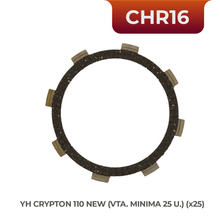 Disco TOWO CHR16  de embrague para Yamaha  Crypton
