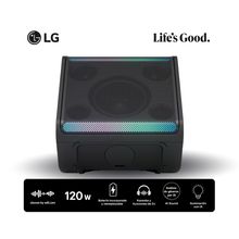 LG PARLANTE PORTÁTIL XBOOM STAGE301 │ 120 W │ IPX4 │ BATERIA INCORPORADA