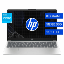 Notebook HP 15-FD0232LA, i3,  15.6", 8GB 512SSD, W11