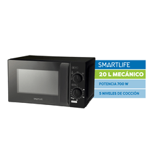 Microondas Smartlife Mecanico SL-MWO20MMB Negro 20L