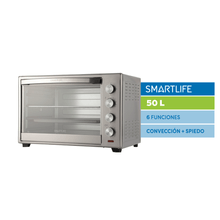 Horno Electrico Smartlife Conveccion Spiedo 50L 6 Funciones