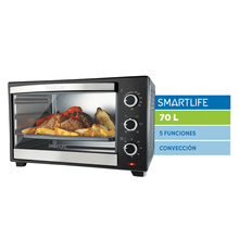 Horno Electrico Smartlife SL-TO0070PN con Conveccion 70 L
