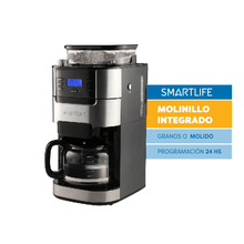 Cafetera De Filtro Smartlife Con Molinillo SL-CMDG1025
