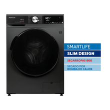 Secarropas por bomba de calor Smartlife SL-DYHP08G 8 Kg Gris