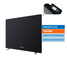 Panel de Vidrio Smartlife SL-VTD1000BPN Negro 1000W