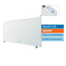 Panel de Vidrio Smartlife SL-VTD2000WPN Blanco 2000W