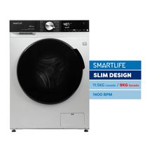 Lavasecarropas Smartlife SL-WDI11581400W Inverter 11.5KG Blanco