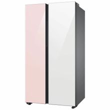 Heladera Samsung Side By Side Bespoke Pink White