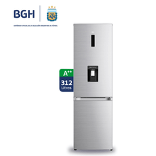 Heladera BGH BRC330I1A  312L, Inverter |  Acero Silver