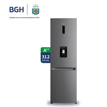 Heladera BGH BRC330I2A 312L, Inverter| Dark Inox