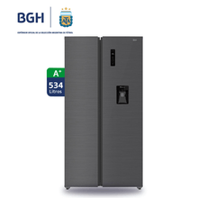 Heladera Side by Side BGH BRS540I2A 534 L, Inverter| Dark Inox