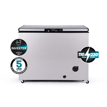 Freezer Inelro FIH-350PDUAL 290L │Gris Plata