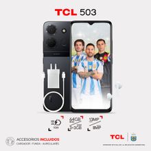 Celular TCL 503 6.6" 3GB RAM 64GB Space Gray