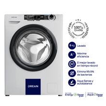 Lavarropas Drean LCFDR0610LB0 Inverter 6 kg  Blanco