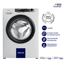 Lavarropas Drean LFDR0608LB0, Inverter ,6 Kg  Blanco