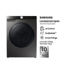 Lavasecarropas Samsung 9.5/6kg Control IA Inverter Gris